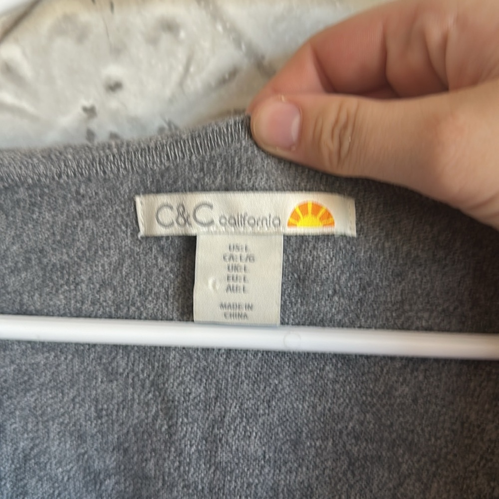 Gray Hooded modal wool blend Sweater - Picture 2 of 5